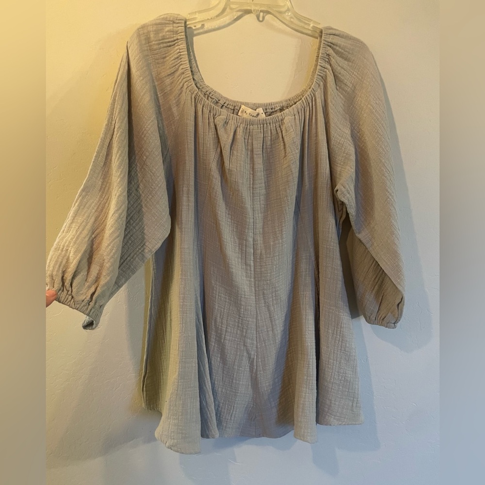 Women's Cream Blouse or Mini Dress